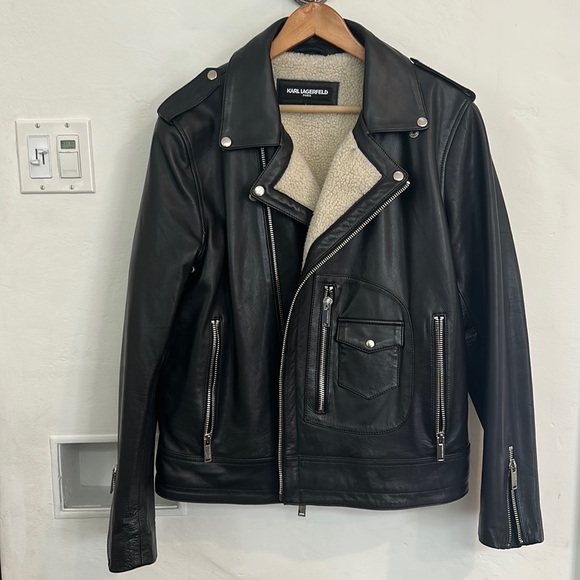 Karl Lagerfeld Other - Karl Lagerfeld Paris - Leather Biker Jacket - Black - Pristine